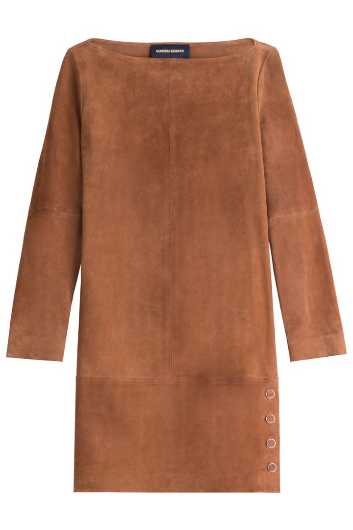 Vanessa Seward Vanessa Seward Suede Dress - Brown