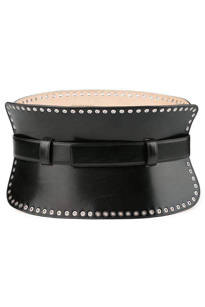 Alexander Mcqueen Alexander Mcqueen Leather Corset Belt With Eyelets