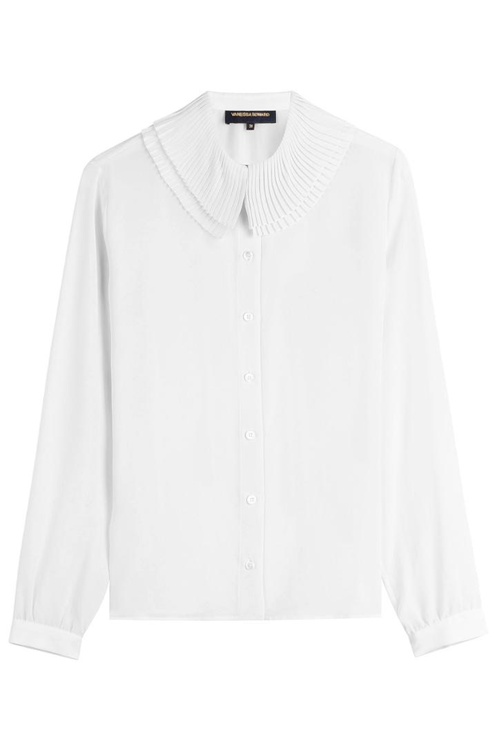 Vanessa Seward Vanessa Seward Silk Blouse With Pleated Collar