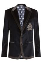 Dolce & Gabbana Dolce & Gabbana Velvet Blazer With Embellishment