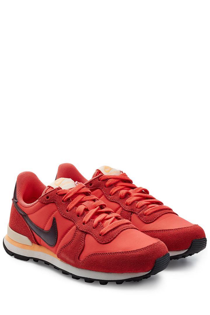 Nike Nike Internationalist Leather And Mesh Sneakers - Orange