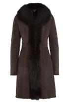 Sly010 Sly010 Suede Coat With Raccoon Fur