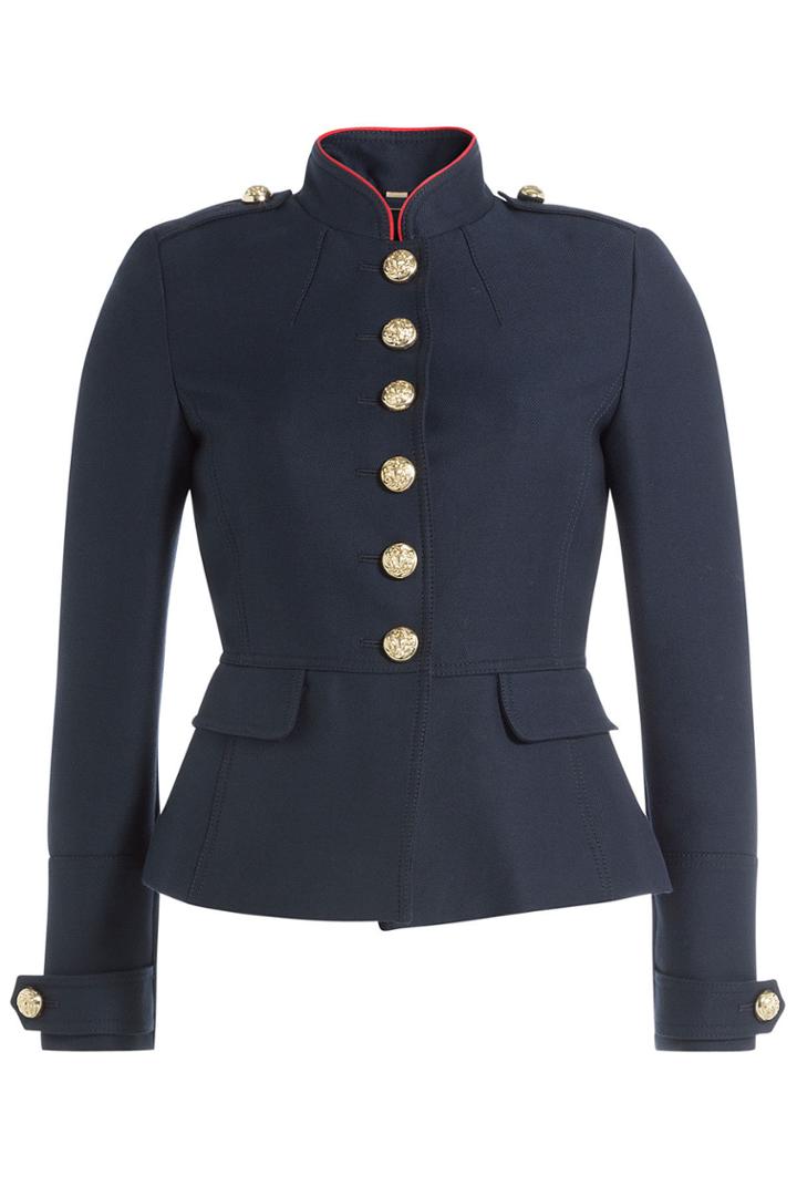 Burberry London Burberry London Wool-cotton Jacket With Embossed Buttons