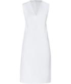 Jil Sander Modern Tailored Cotton Dress In White