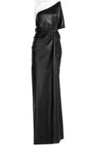 Vionnet Vionnet Draped Satin Dress - Black