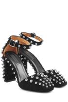 Alexander Wang Alexander Wang Studded Suede Mary-janes - Black
