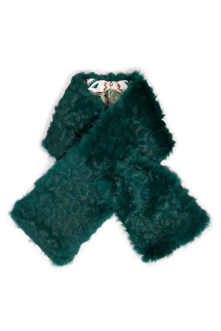 Etro Etro Rabbit Fur Scarf - Green