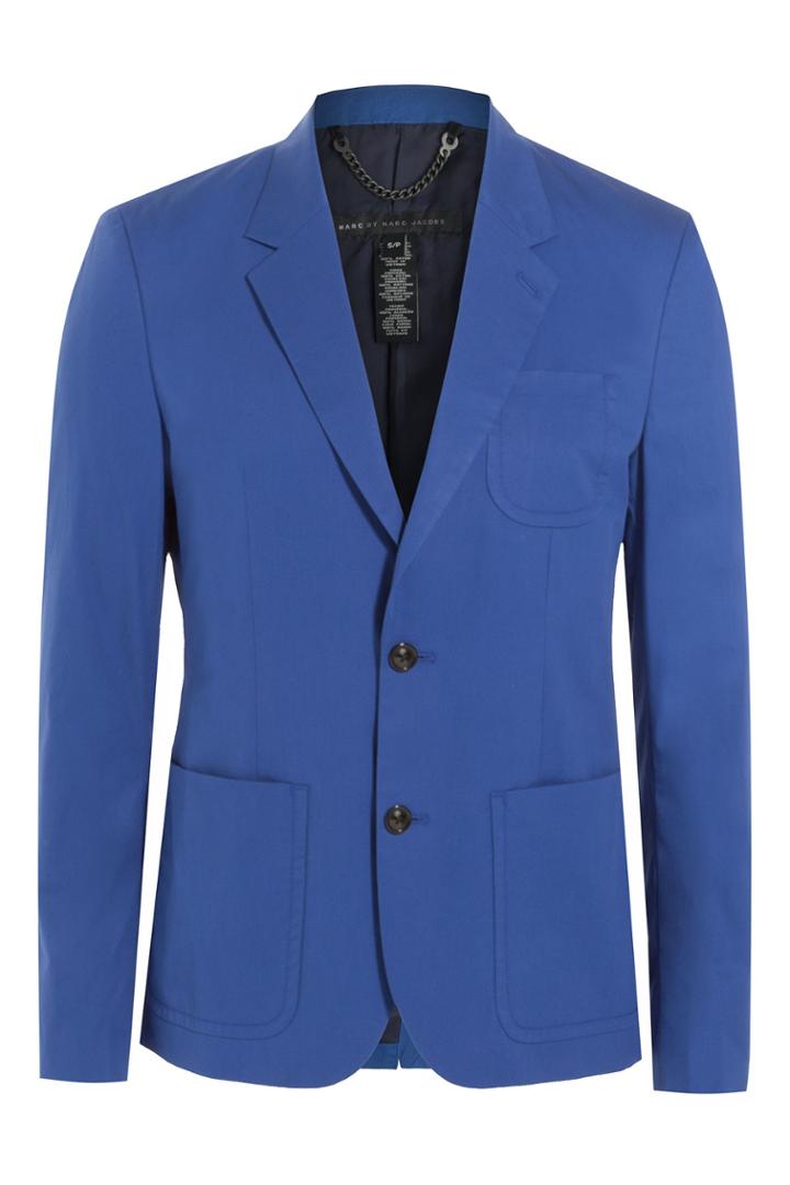 Marc By Marc Jacobs Marc By Marc Jacobs Cotton Blazer - Blue
