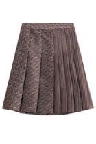 Diane Von Furstenberg Diane Von Furstenberg Woven Skirt With Pleats - Multicolor