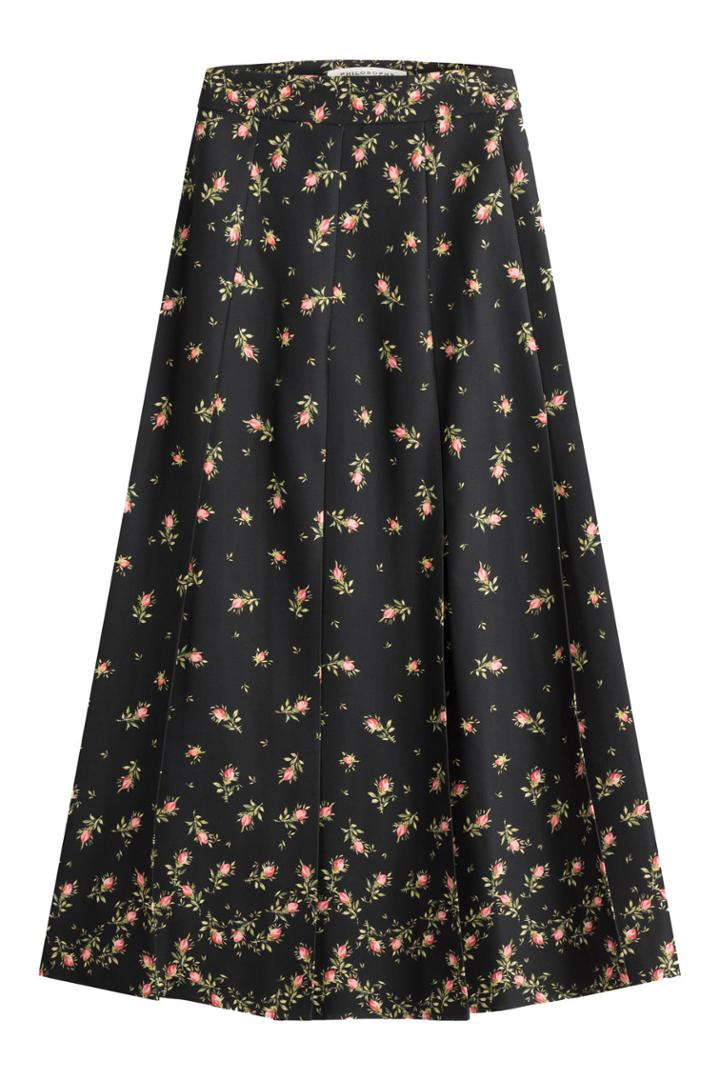 Philosophy Di Lorenzo Serafini Philosophy Di Lorenzo Serafini Printed Skirt - Black