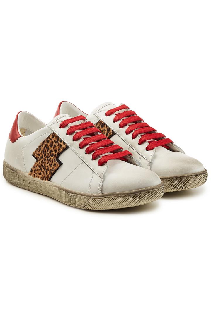 Amiri Amiri Viper Leopard Low Leather Sneakers
