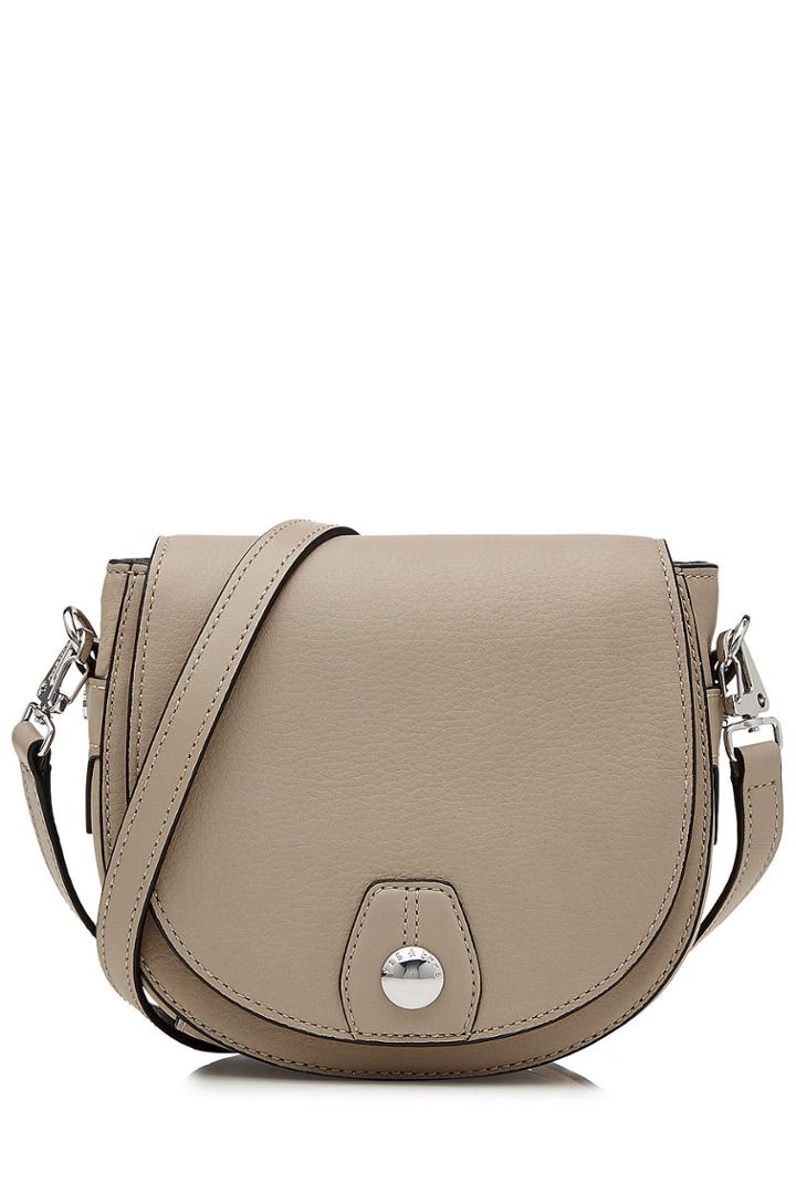 Rag & Bone Rag & Bone Mini Flight Leather Saddle Bag - Beige