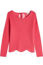 81 Hours 81 Hours Cashmere Pullover With Scalloped Hem