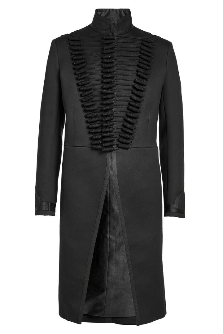 Alexander Mcqueen Alexander Mcqueen Military Coat With Cotton And Silk