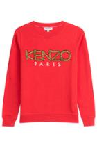 Kenzo Kenzo Cotton Logo Sweatshirt - Red