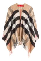 Burberry Shoes & Accessories Burberry Shoes & Accessories Printed Cashmere-merino Wool Cape - Camel