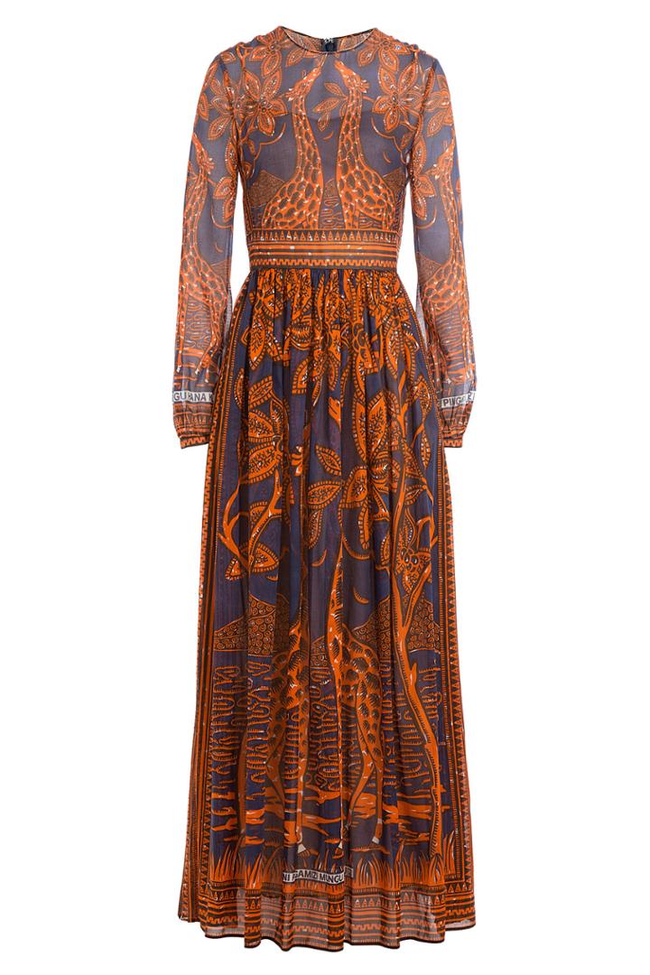 Valentino Valentino Printed Cotton Maxi Dress - Multicolor