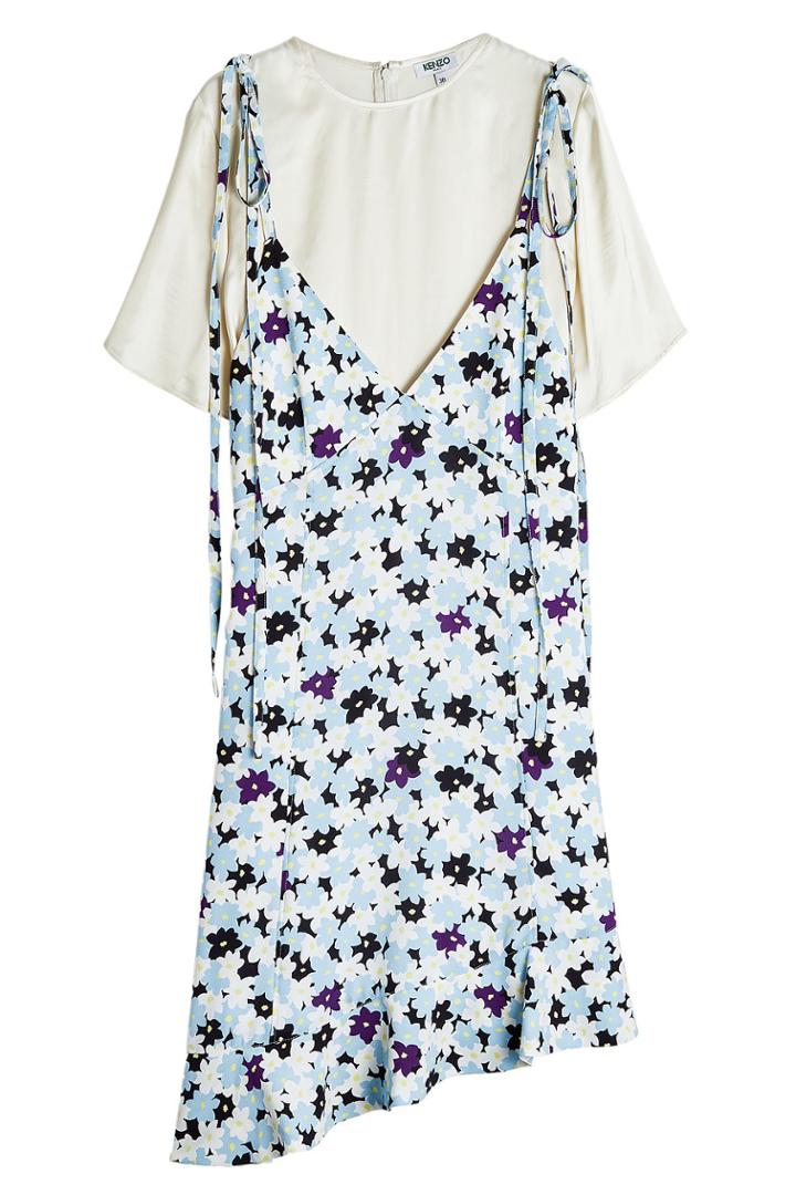 Kenzo Kenzo Asymmetric Print Dress