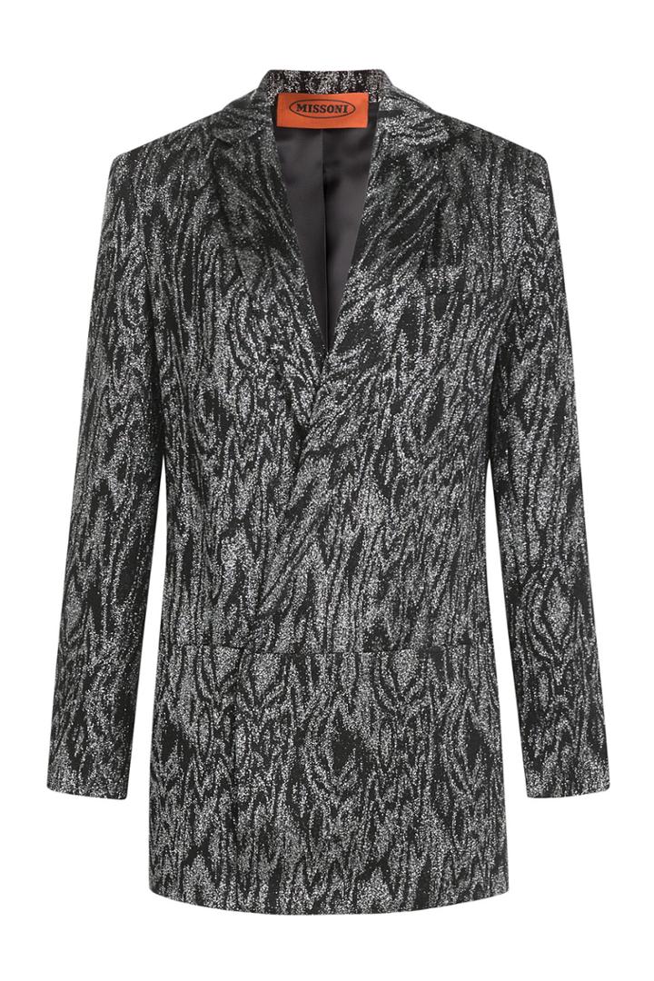 Missoni Missoni Printed Metallic Jersey Blazer - Multicolor