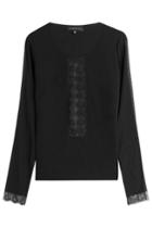Barbara Bui Barbara Bui Silk Top With Lace Panels