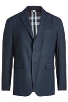 Burberry Burberry Blazer With Cotton And Wool