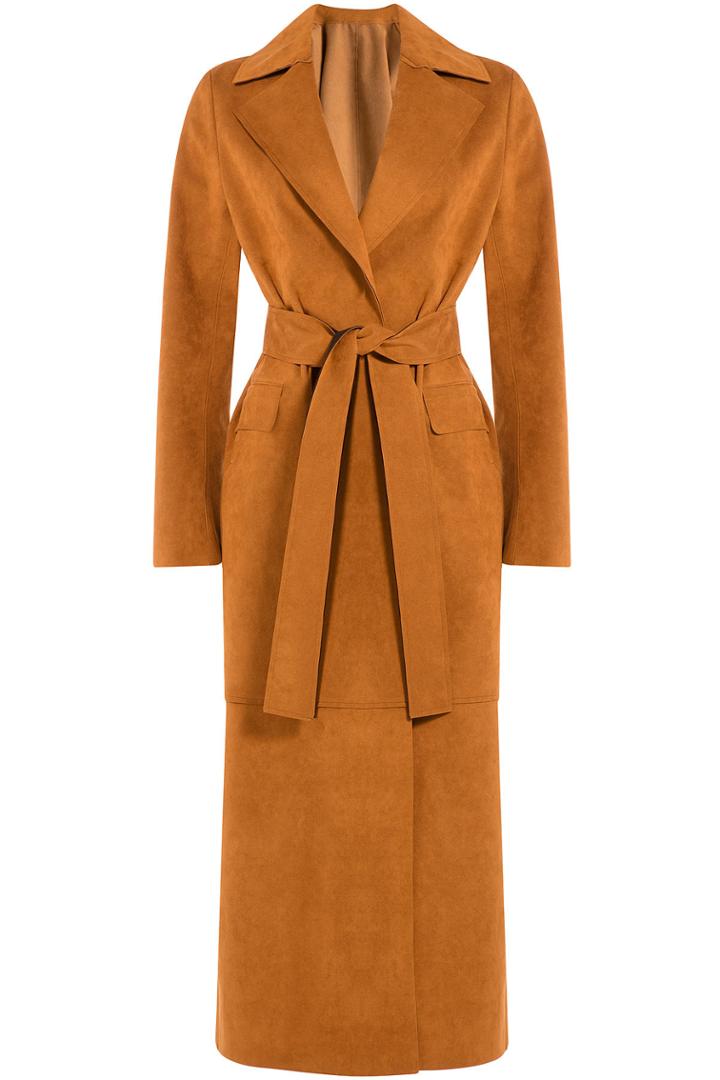 Msgm Msgm Long Tailored Coat - Camel