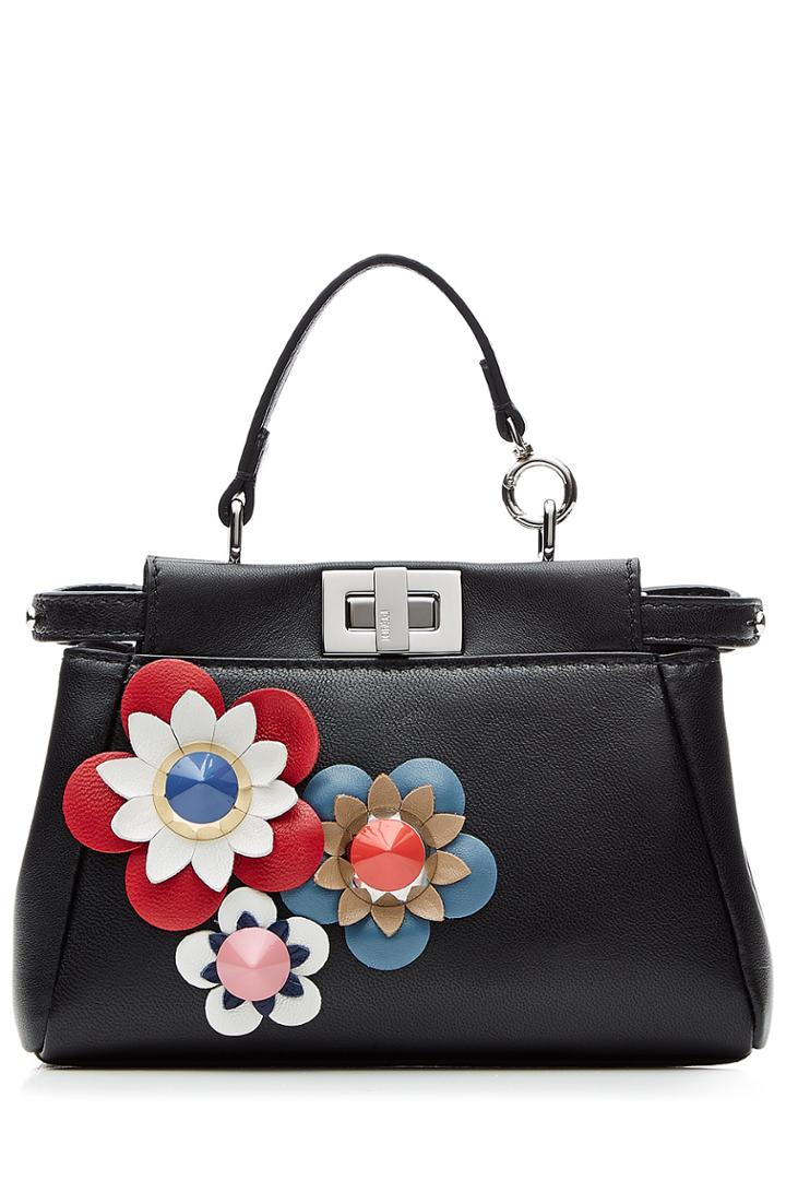 Fendi Fendi Micro Peek-a-boo Bag - Black