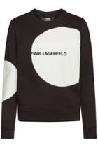 Karl Lagerfeld Karl Lagerfeld Karl Dots Logo Printed Cotton Sweatshirt