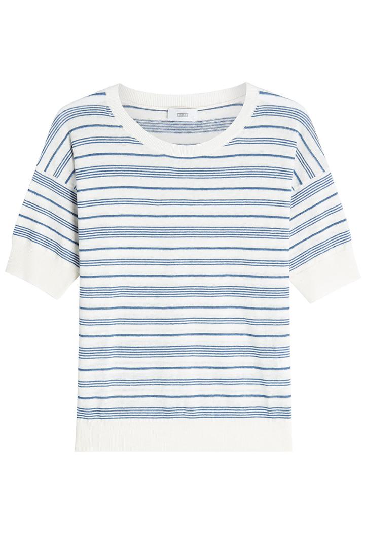 Closed Closed Striped Linen And Cotton Top