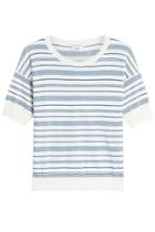 Closed Closed Striped Linen And Cotton Top