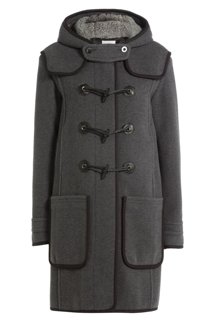 Carven Carven Wool Duffle Coat - Grey