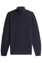 Baldessarini Baldessarini Virgin Wool Turtleneck Pullover - Blue