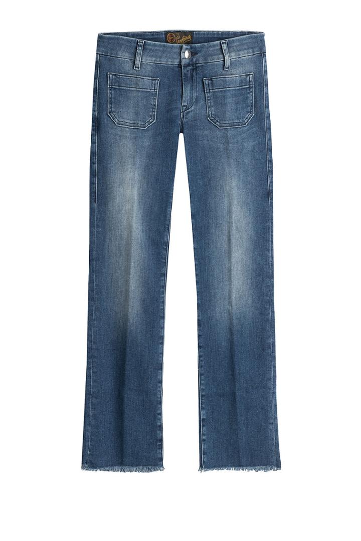 Seafarer Seafarer Cropped And Flared Jeans - Pink