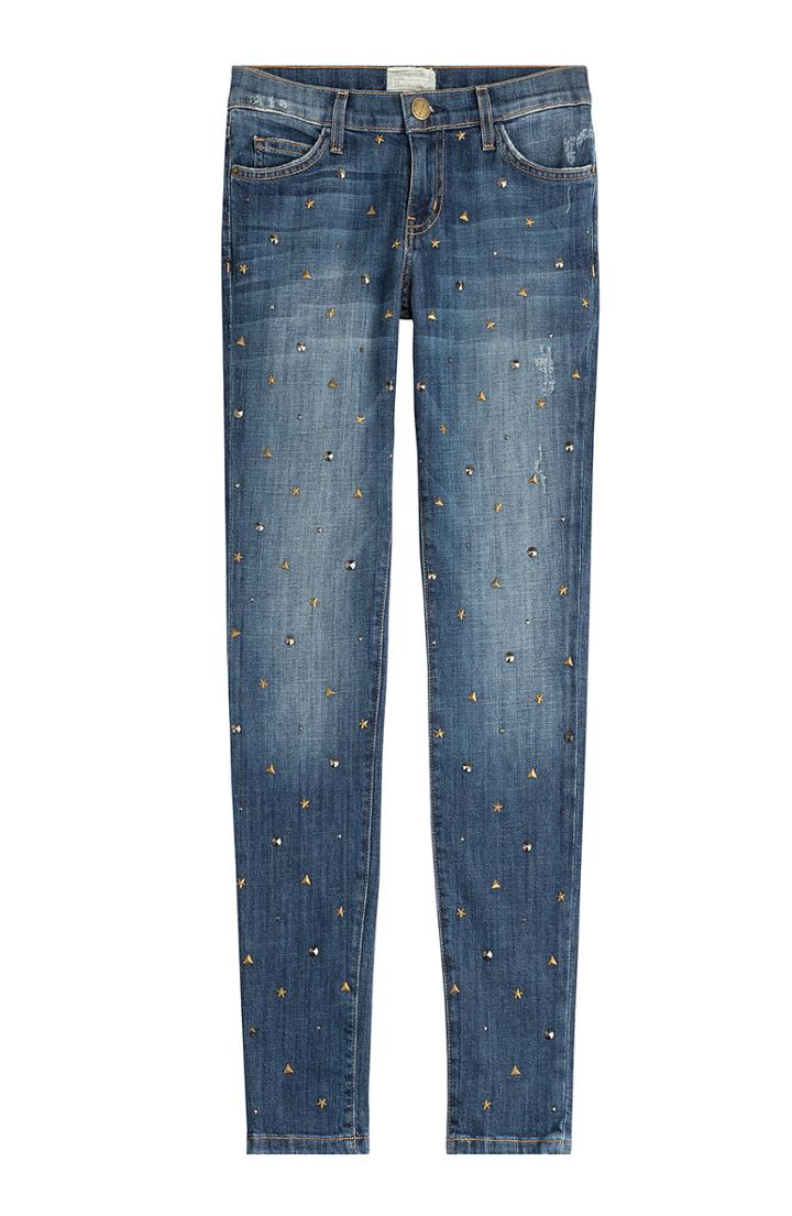 Current/elliott Studded Skinny Jeans