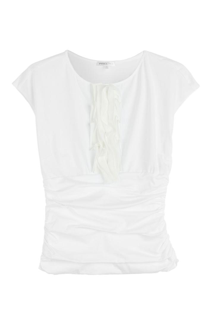 Paule Ka Paule Ka Cotton Top With Applique - White