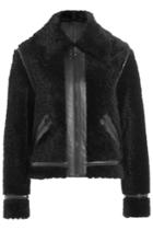 Kenzo Kenzo Shearling Jacket With Leather - Black