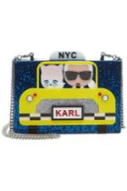 Karl Lagerfeld Karl Lagerfeld Karl Nyc Taxi Box Clutch With Chain Strap