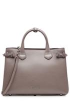 Burberry Shoes & Accessories Burberry Shoes & Accessories Medium Banner Leather Tote - Mauve