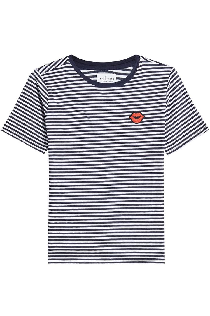 Velvet Velvet Rain Striped T-shirt