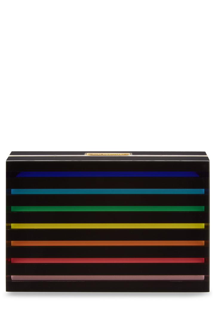 Mary Katrantzou Mary Katrantzou Striped Box Clutch - Multicolor