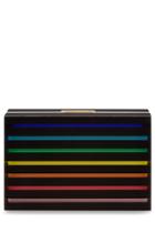 Mary Katrantzou Mary Katrantzou Striped Box Clutch - Multicolor