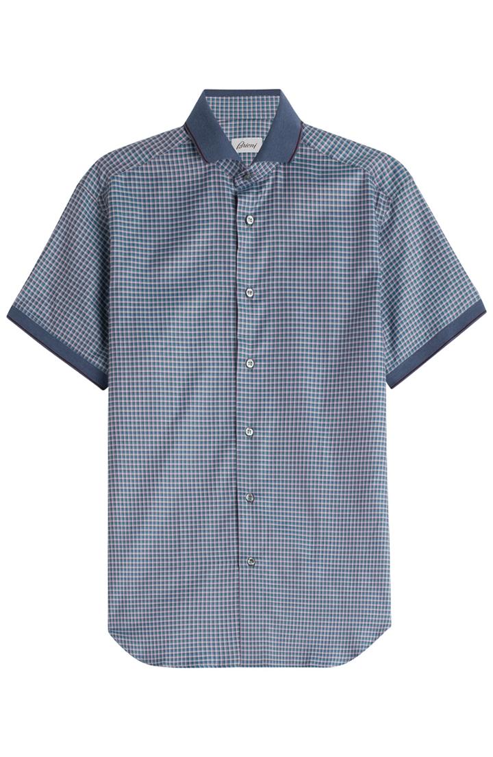 Brioni Check Cotton Shirt