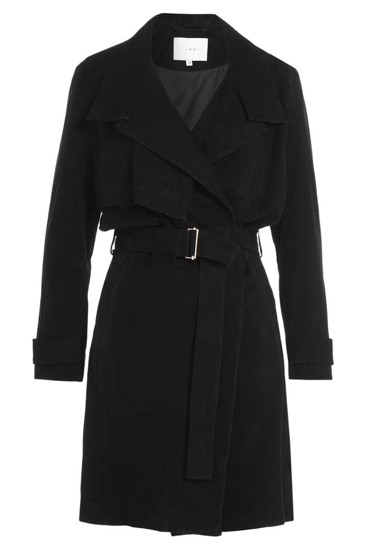 Iro Iro Gitton Suede Trench Coat - None