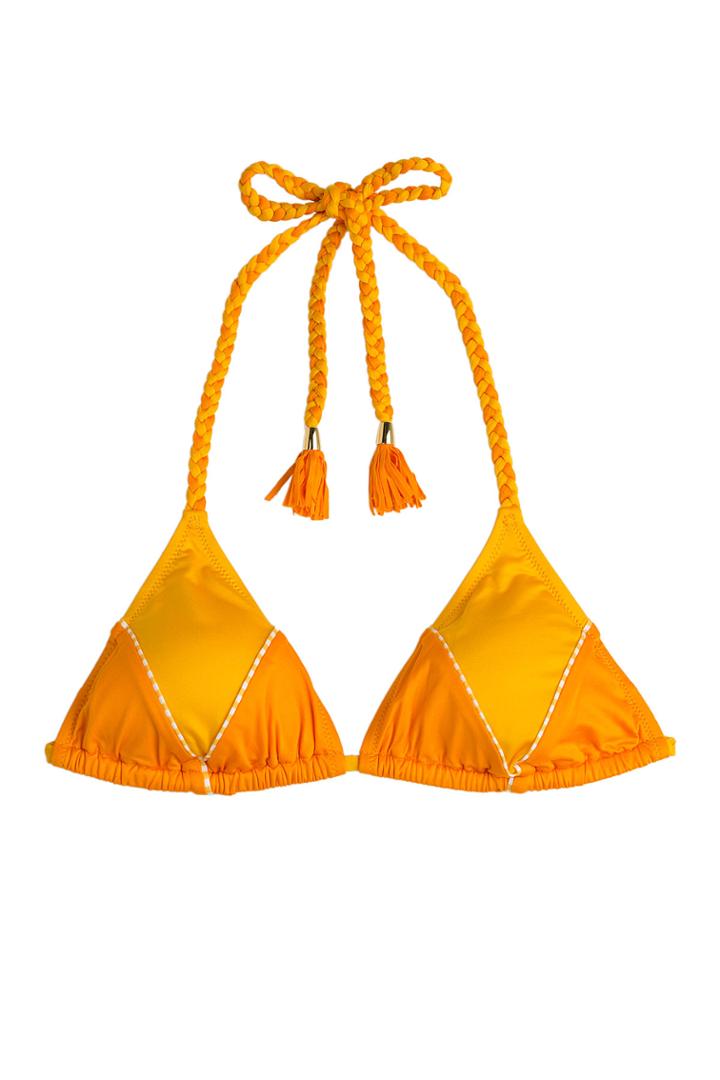 Paolita Paolita Bikini Top With Braided Straps - Orange