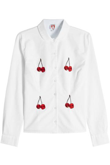 Shrimps Shrimps Embroidered Cotton Shirt