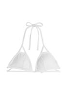 Ondademar Ondademar Crossed Straps Triangle Bikini Top - White
