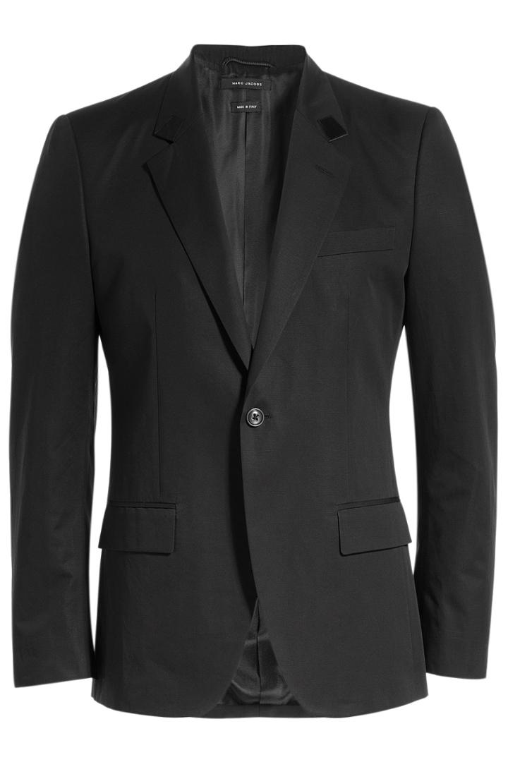 Marc Jacobs Marc Jacobs Cotton Blend Blazer - Black