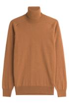 Ami Alexandre Mattiussi Ami Alexandre Mattiussi Merino Wool Turtleneck With Cashmere - Camel