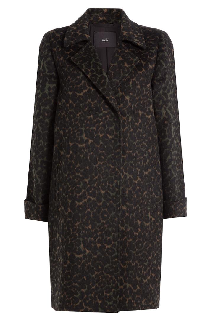 Steffen Schraut Steffen Schraut Animal Print Coat With Wool