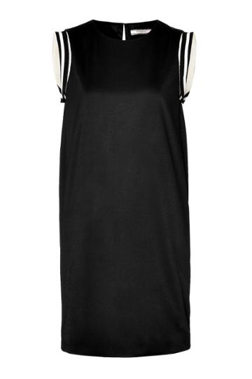 Bouchra Jarrar Bouchra Jarrar Jersey Shift Dress With Striped Shoulders